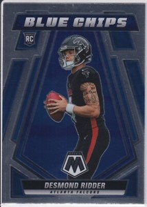 2022 Mosaic Desmond Ridder RC Blue Chips #BC-2 Falcons Rookie