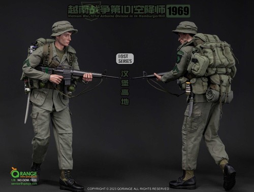 1:6 QOrange Vietnam War 101st Airborne Division Hamburger Hill 1969 12" Figure - Picture 12 of 18