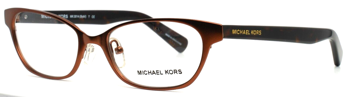 Michael Kors MK3014 Sybil 1147 Bronze Tortoise Eyeglasses Frames 50-17-135 NEW Michael Kors MK3014 Sybil 1147 Womens Brown/Tortoise  main image 3
