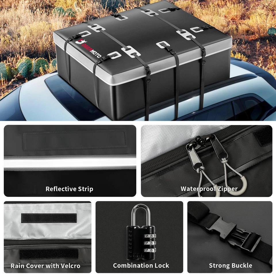 Paquete de techo exterior de coche Oxford accesorios impermeables para Land Rover Discovery Foto 4 de 4