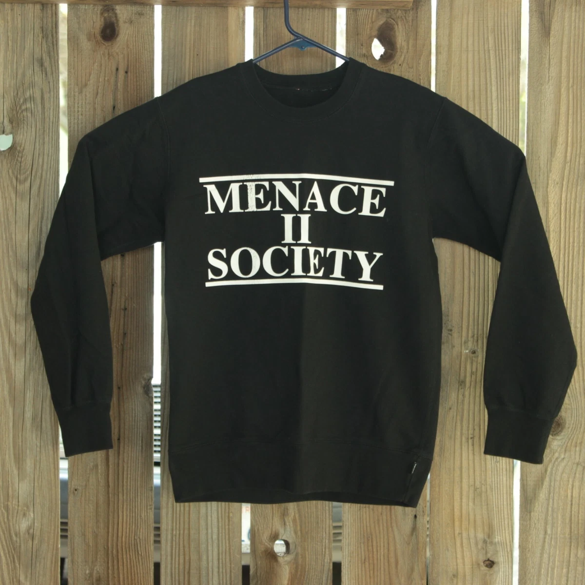 Supreme Menace II 2 Society Crewneck Sweatshirt Black Mens Est. Sz ~ S / M