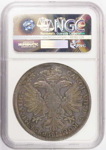 1743 MF German States Bremen Taler Thaler NGC AU55 KM# 183 Dav. #2049 - Picture 2 of 2
