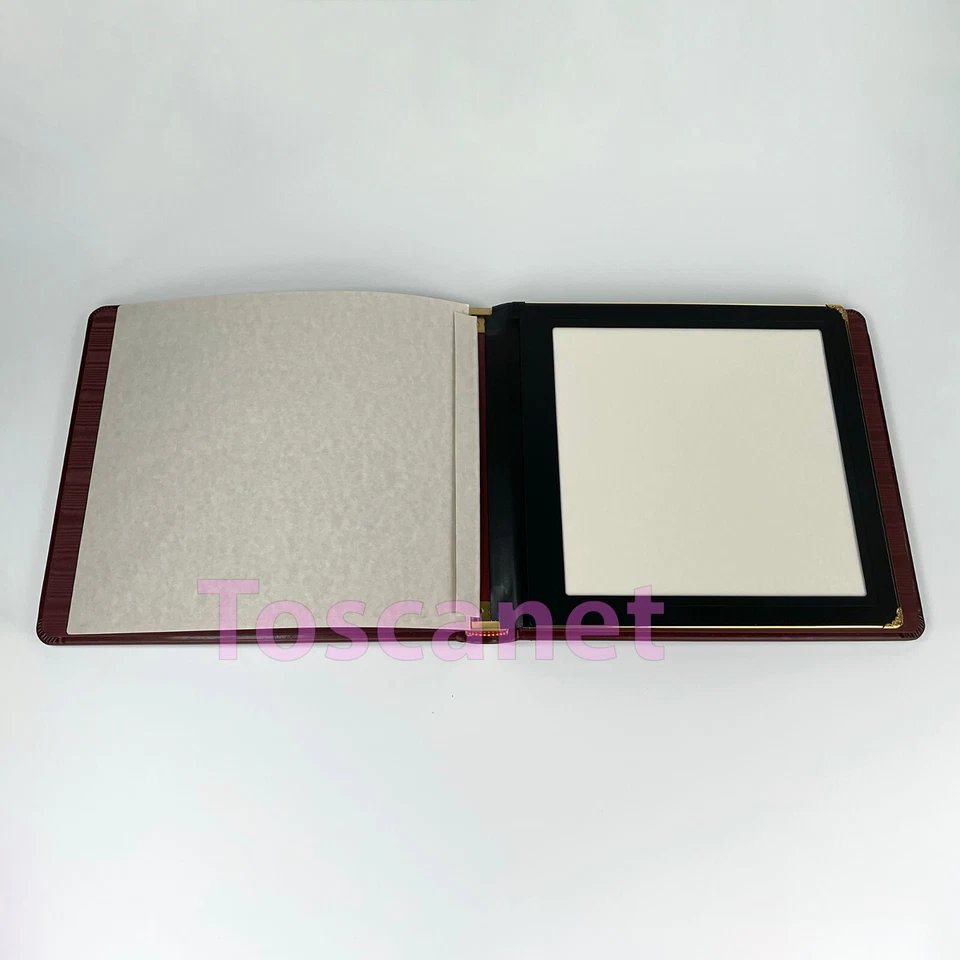 Álbum Flora de Couro 6 Páginas Dupla Face 8x8, Capa de Mogno, Nova Caixa Aberta - Imagem 4 de 4