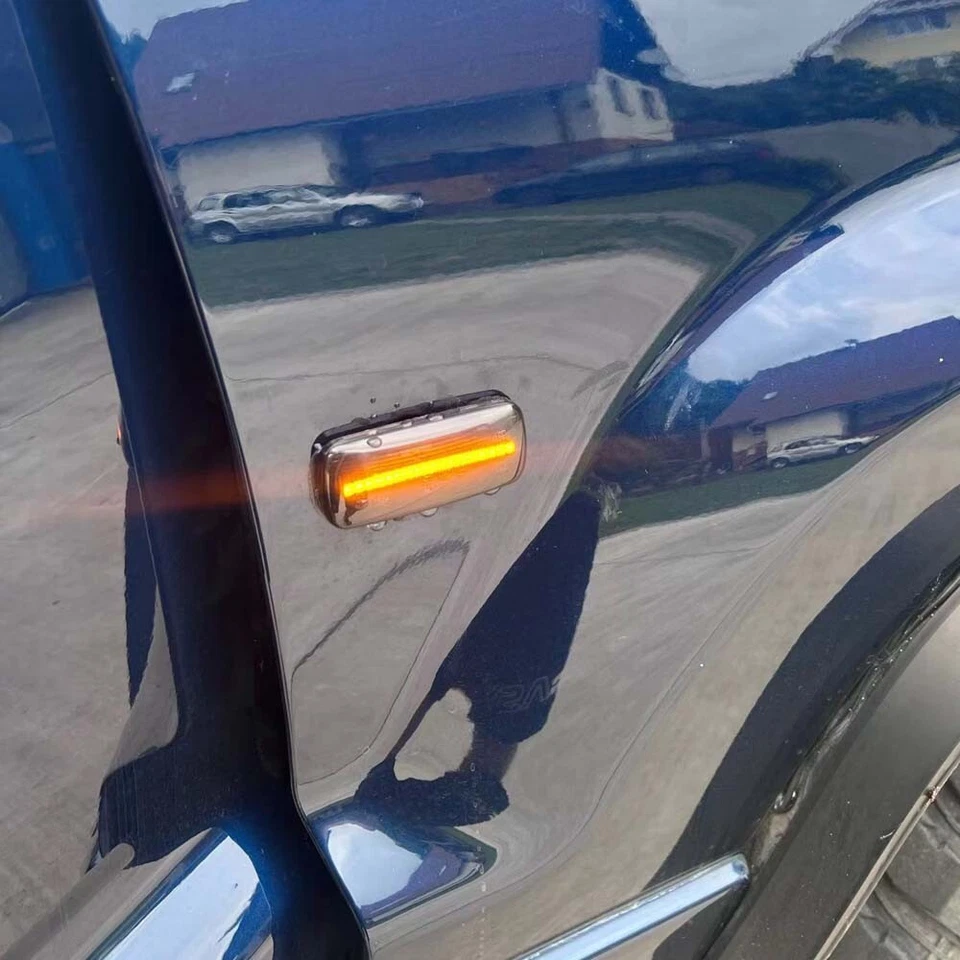 For Jeep Patriot Compass Grand Cherokee Dynamic Smoke Lens LED Side Marker Light Foto 3 de 4