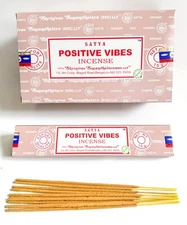 Satya Positive Vibes Incense Sticks - Pick 15-30-60-90-180 gms - Free Shipping!