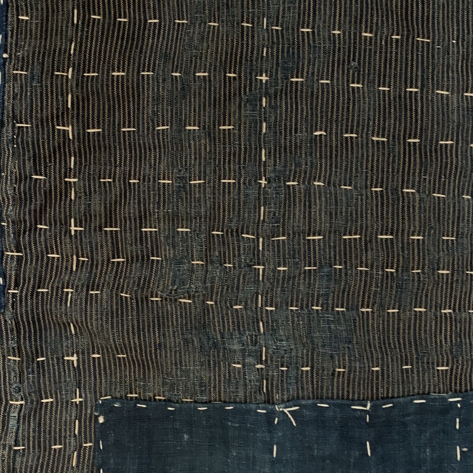 Rare Vintage Indigo Japanese Boro Sashiko Blanket/Rug | eBay