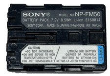 USED Replacement Battery Sony NP-FM50 NP-FM50 MVC-CD350 MVC-CD400 Made in Japan