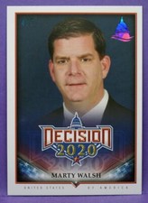 Labor Sec. Marty Walsh Decision 2020 RAINBOW FOIL CAPITOL PARALLEL #638 #'d 4/5