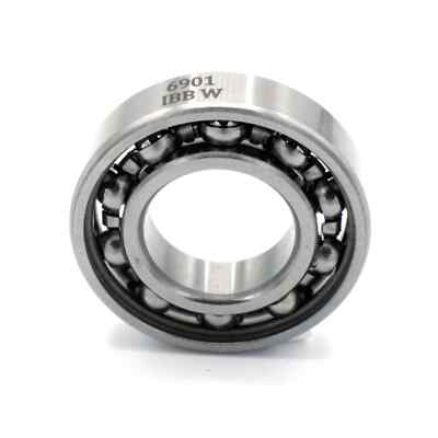 2pcs Roulement à Billes 6901-2RS 12x24x6mm ABEC-3 - Double Étanchéité Sourcing Map