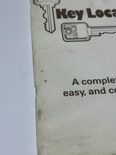 Vintage Locksmith Cole Key Locator Book, 1988 - Imagen 2 de 9