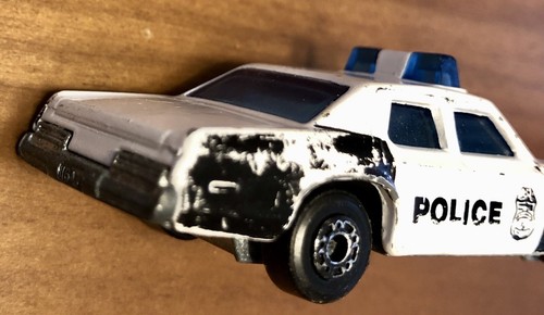 VTG 1979 Matchbox Superfast Lesney #10 Plymouth Gran Fury Police Car Blue Window - Picture 5 of 20