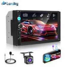 7" Doppel 2DIN Autoradio Stereo Bluetooth AUX FM USB TF MP5 Player with Kamera