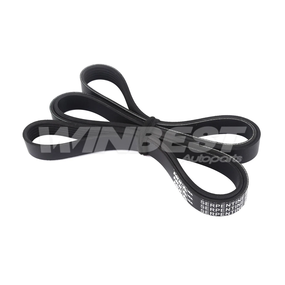 Serpentine Belt w/ Tensioner pulley fit 2003-2008 Mazda 6 3.0L DOHC New - Image 4 of 4