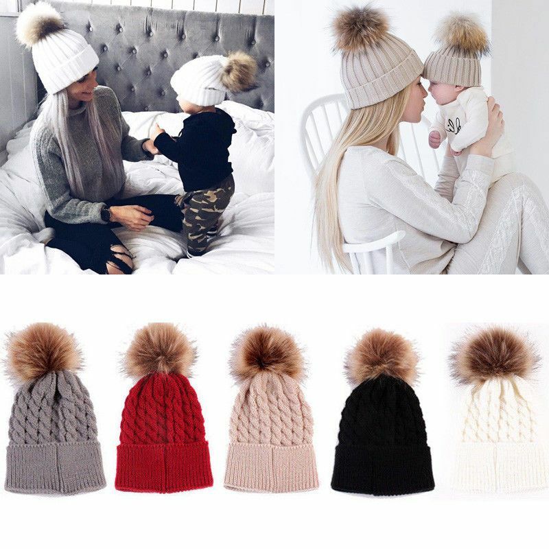 matching bobble hats