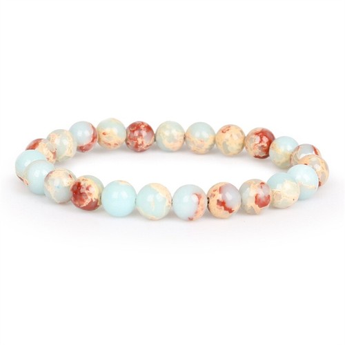 Quartz Gemstone Bead Bracelet Synthetic Stretch Natural Reiki Jewellery Stone - Picture 11 of 49