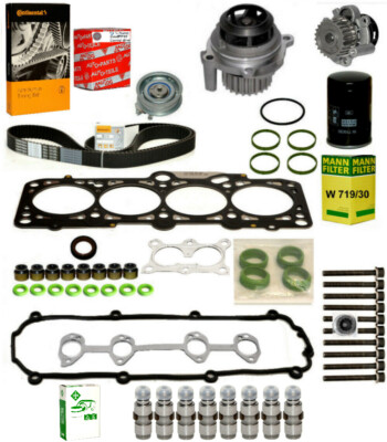 Zylinderkopfdichtungsatz+CT908 Zahnriemen+R.Satz +WAPU Öl.F VW  AUDI SEAT SKODA