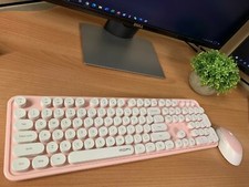 Mofii Sweet 2.4GHz Wireless Keyboard and Mouse set for PC/Laptop/Mac-Multicolor