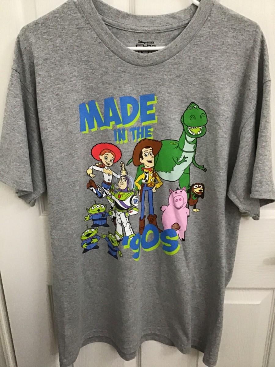 Disney Pixar Toy Story Made In The '90s Official Gray T-Shirt