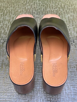 【ROSETTA GETTY】 BLACK FLAT レースアップ サンダル ROSETTA GETTY】 BLACK FLAT レースアップ サンダル