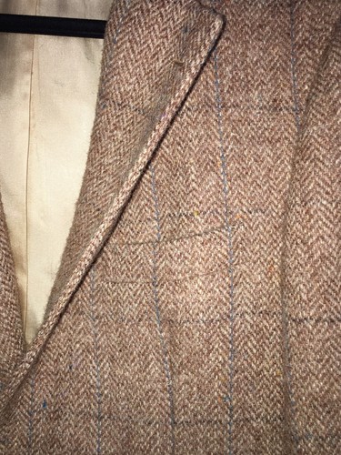 Blazer/cappotto sportivo Stanley lana nero 100% pura lana scozzese made in USA - Foto 3 di 10