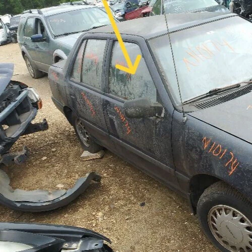 Cristal puerta delantera derecha Hyundai Excel 4 puertas: 1990, 1991, 1992, 1993, 1994 Foto 4 de 4