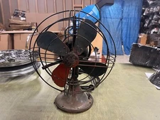 VTG Antique 1930s Made In USA General Electric GE Oscillating Desk Fan Works