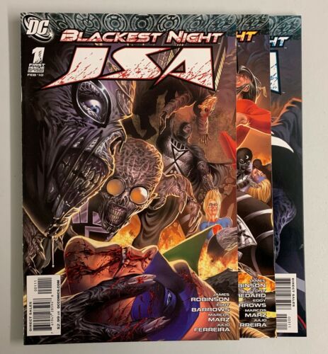 Blackest Night JSA #1-3 Set (DC 2009) 1 2 3 James Robinson (9.0+) - Picture 1 of 3