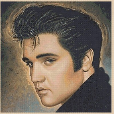 Cross Stitch Chart Elvis Presley Flowerpower37 Uk Free Uk P P Ebay