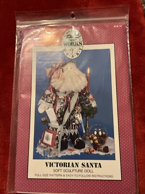 Victorian Santa Soft Sculpture 20'' Doll Pattern Alma Lynne's Works of Heart