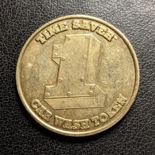 Time Saver Riveted Number 1 - Car Wash Token