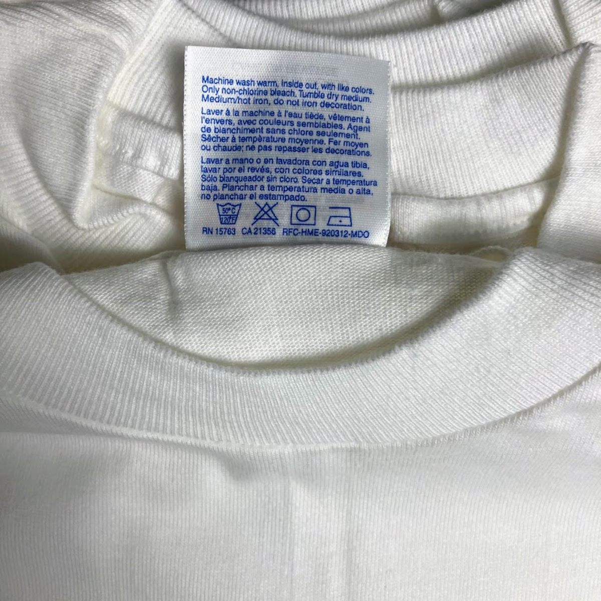 Wholesale Lot of 72 Vintage 90s Hanes BEEFY T White T Shirt Wholesale Lot of 72 Vintage 90s Hanes BEEFY T White T Shirt