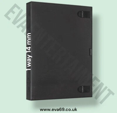 100 x Amaray dvd Cases 1 Disc 14 mm Black Brand new cat 1 UK Made P&P Free