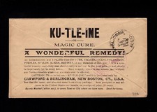 QUACK MEDICINE Ku-Tle-Ine Magic Cure All Over Ad New Boston Oval CT Cover 9b