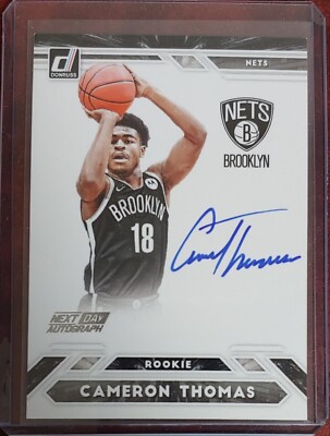 2021-22 Donruss Cameron Cam Thomas Next Day Autograph RC 2021-22 Donruss Cameron Cam Thomas Next Day Autograph RC