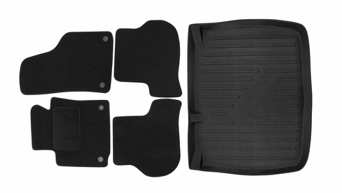 Kofferraumwanne Fußmatten Set Passend Für Seat Leon 2005-2012 Schrägheck - Bild 1 von 7