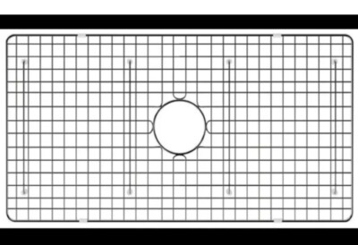 Ruvati Stainless Steel Bottom Rinse Grid - 30" X 17" For RVL2300WH Fireclay Kitchen Sink (Model RVA623009)