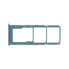 SIM Micro SD Card Tray Dual for Samsung Galaxy A12 Blue Replacement Repair Part