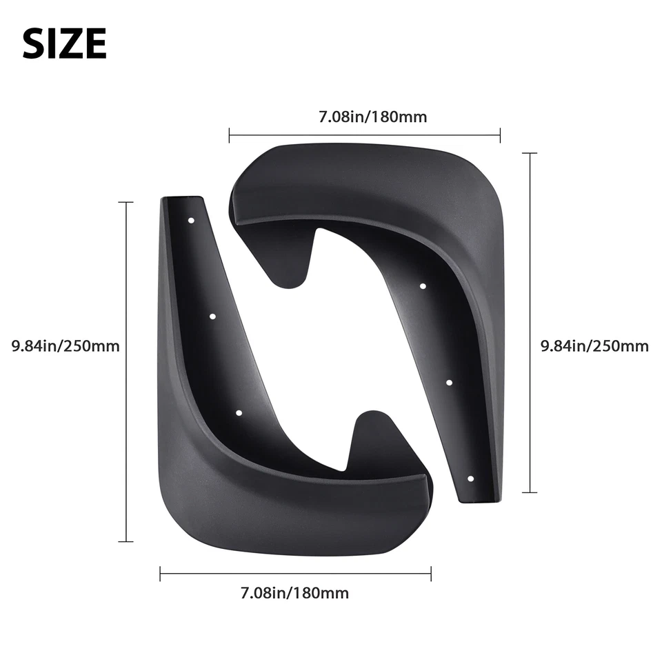 For Chrysler 300C SRT8 4PCS Front Rear Mud Flap Splash Guards Splashguard Fender - Imagem 2 de 4