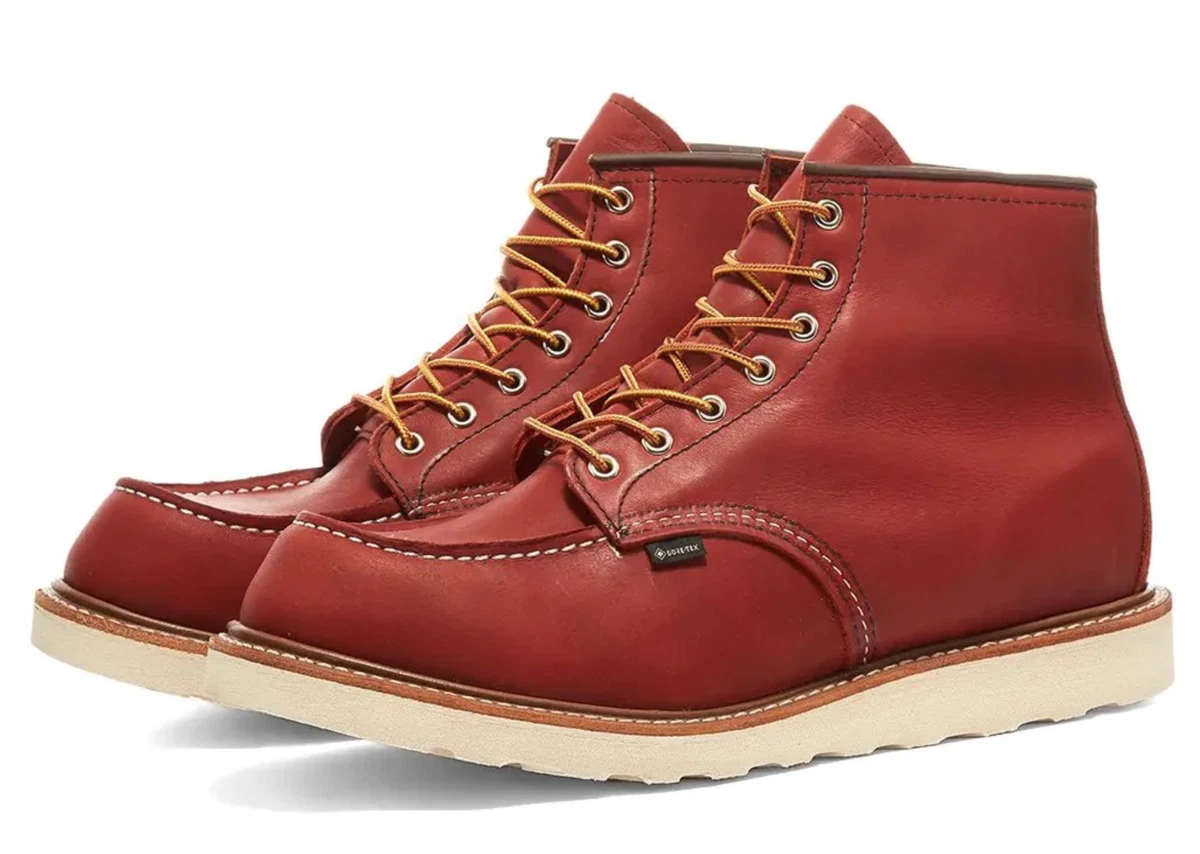Red Wing Classic Moc Toe 6 Inch Boot # 8864 Gore Tex Russet Taos