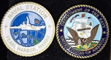Naval Station Pearl Harbor, Hawaii - Navy Challenge Coin