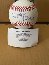 Fred McGriff Signed Autographed ROMLB Baseball Inscribed HOF 23 Tristar Holo COA