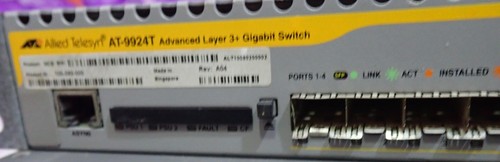 Allied Telesyn AT-9924T-EMC-20 24 Port Advanced Layer 3+ Gigabit Ethernet Switch - Afbeelding 2 van 10