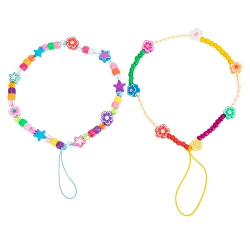2 Pcs Handyriemen Schlüsselband Für Mobiltelefon Blumen-Telefon-Lanyards - 第 1/12 張圖片