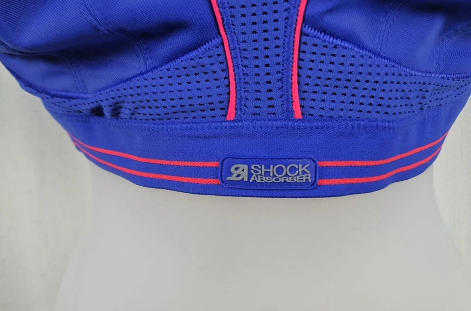 Shock Absorber Ultimate Run Sports Bra Blue Size 36D RRP £39.99 CR151 AA 12 - Image 4 of 4