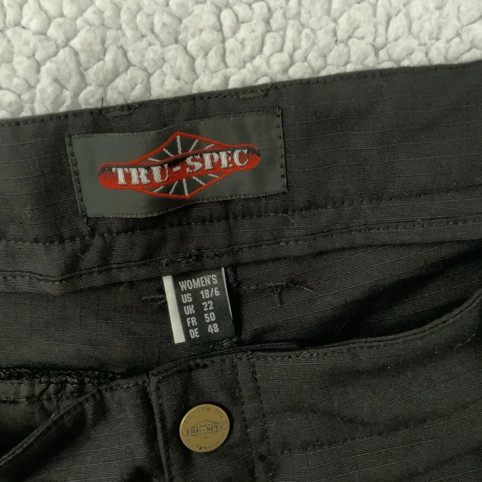 Pantalones Cortos Tru-Spec Para Mujer Serie 18/6 24-7 Ascent Negros Carga Ripstop Tácticos Nuevos Foto 2 de 4