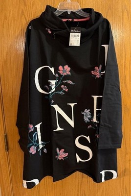 Ulla Popken Size 32/34 Spring Sweatshirt Black