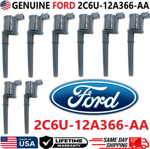GENUINE FORD x8 Ignition Coils For 1997-2014 Ford & Lincoln V8, 2C6U-12A366-AA