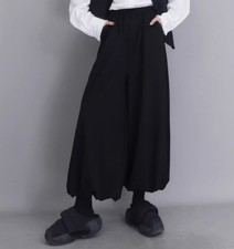 Womens Japanese Style Loose Pants Casual Wide Leg Trousers