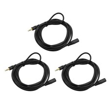 3PCS 3m 3.5mm Stereo Jack Male to Female Audio Aux Cable Extension Cable Cord