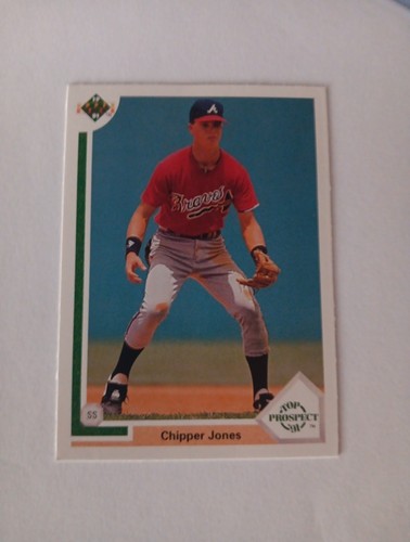 1991 Upper Deck #55 Chipper Jones RC Rookie Atlanta Braves - 第 1/2 張圖片